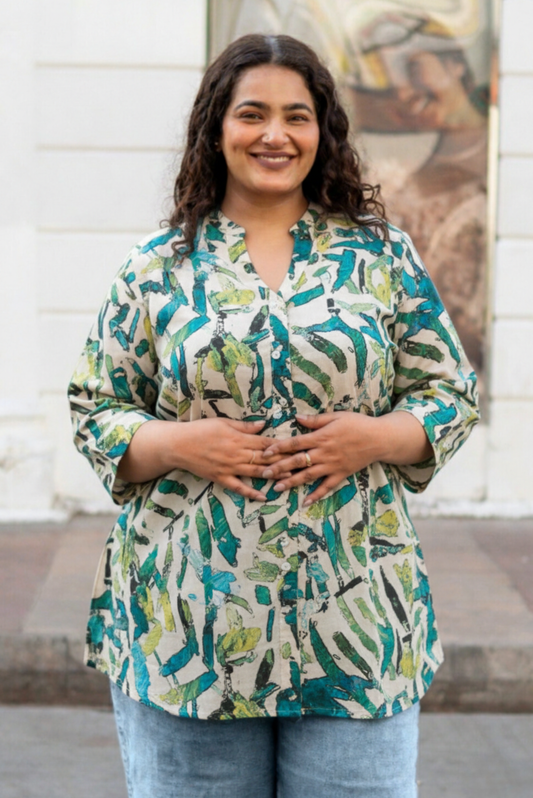 Abstract Canvas RelaxFit Shirt